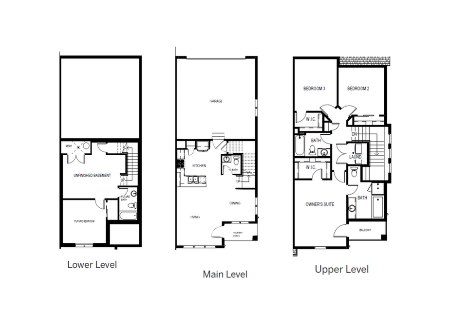Solgarden floor plan at Coyote Ridge Townhomes